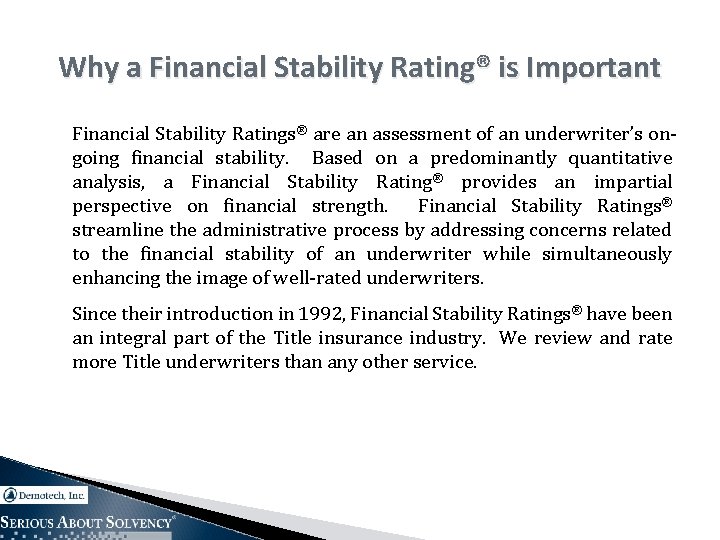 How To Evaluate The Financial Stability Of An Insurance Company
