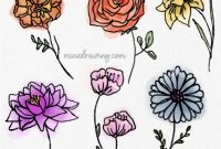 15 Easy Flower Drawing Ideas • Mina Drawing How To Get Travel Insurance For Overseas Trips